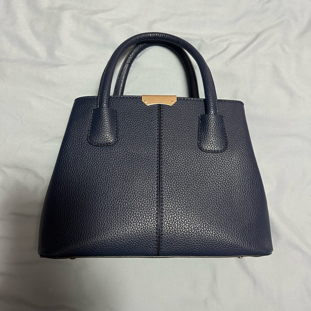 Elegant Navy Blue Handbag